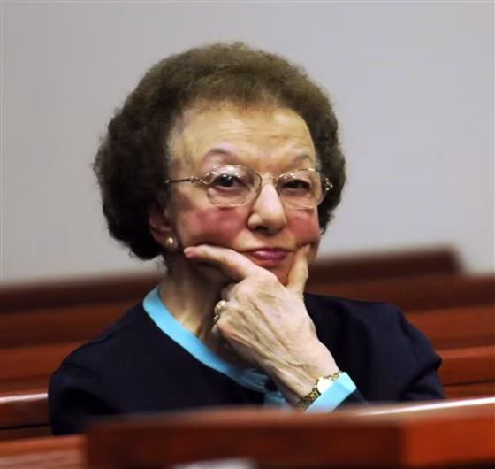 Rose Bakaysa sits in the courtroom listening to her sister's testimony&nbsp;on Tuesday in New Britain, Conn.
